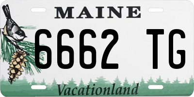 ME license plate 6662TG