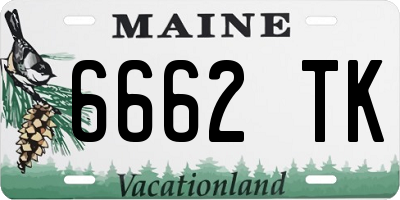 ME license plate 6662TK