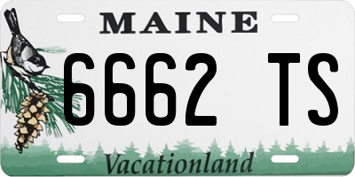 ME license plate 6662TS