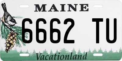 ME license plate 6662TU