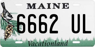 ME license plate 6662UL