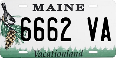 ME license plate 6662VA