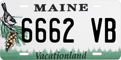 ME license plate 6662VB