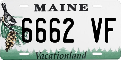 ME license plate 6662VF