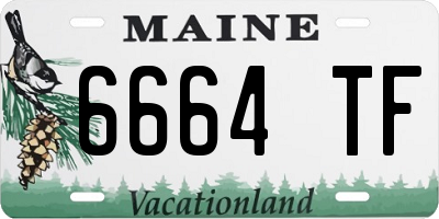 ME license plate 6664TF