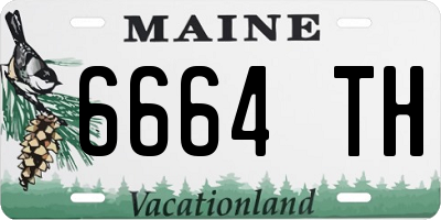 ME license plate 6664TH