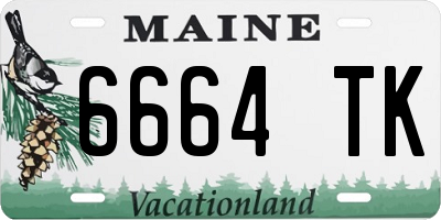 ME license plate 6664TK