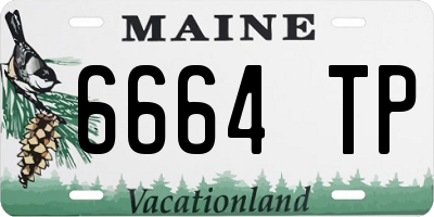 ME license plate 6664TP