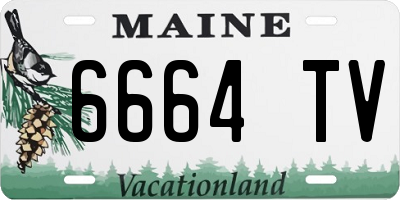 ME license plate 6664TV