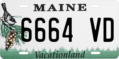 ME license plate 6664VD