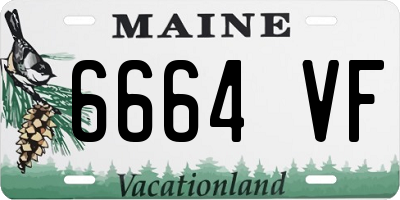 ME license plate 6664VF