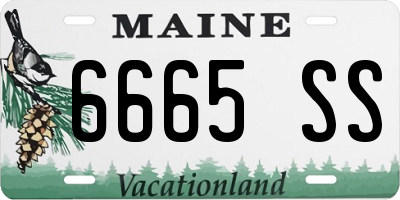 ME license plate 6665SS