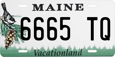 ME license plate 6665TQ