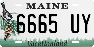 ME license plate 6665UY