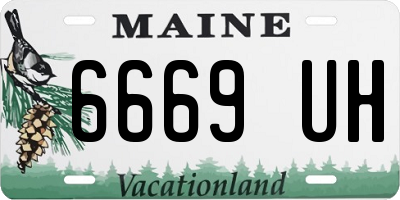 ME license plate 6669UH