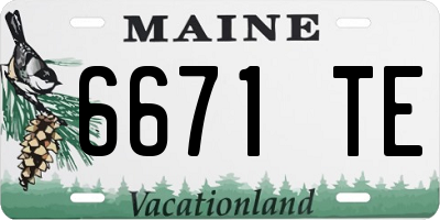 ME license plate 6671TE