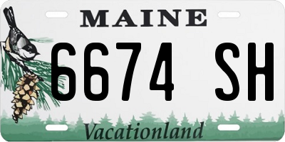 ME license plate 6674SH