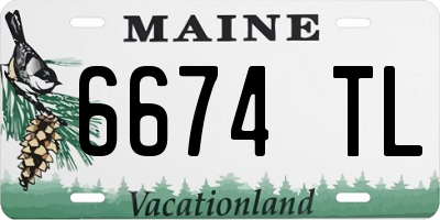 ME license plate 6674TL