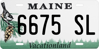 ME license plate 6675SL