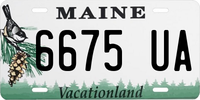 ME license plate 6675UA