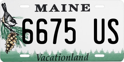 ME license plate 6675US