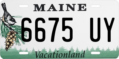 ME license plate 6675UY