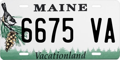 ME license plate 6675VA
