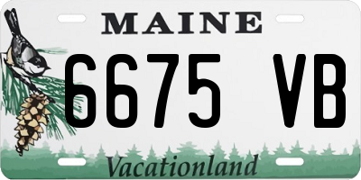 ME license plate 6675VB