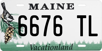 ME license plate 6676TL