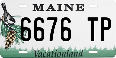 ME license plate 6676TP