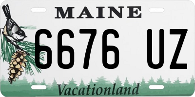 ME license plate 6676UZ