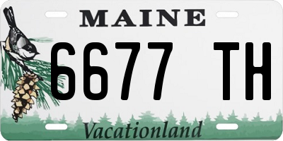 ME license plate 6677TH