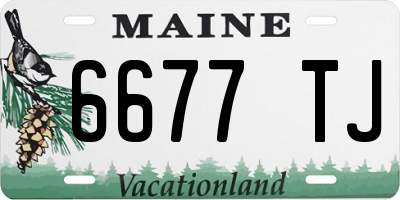 ME license plate 6677TJ