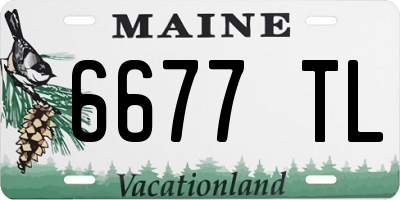 ME license plate 6677TL