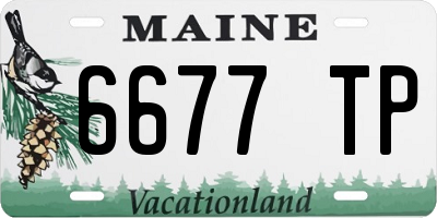 ME license plate 6677TP