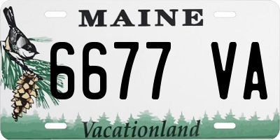 ME license plate 6677VA