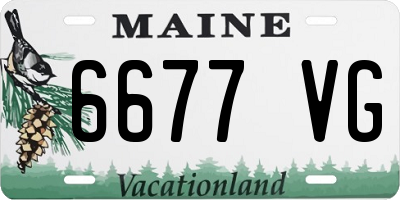 ME license plate 6677VG