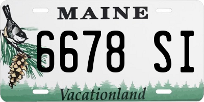 ME license plate 6678SI