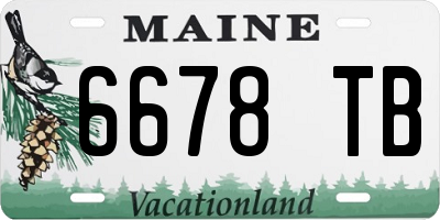 ME license plate 6678TB