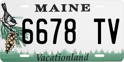 ME license plate 6678TV
