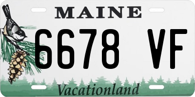 ME license plate 6678VF