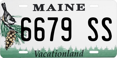 ME license plate 6679SS