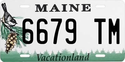 ME license plate 6679TM