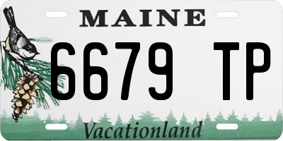ME license plate 6679TP