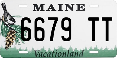ME license plate 6679TT