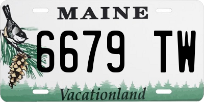 ME license plate 6679TW