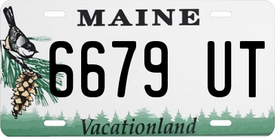 ME license plate 6679UT