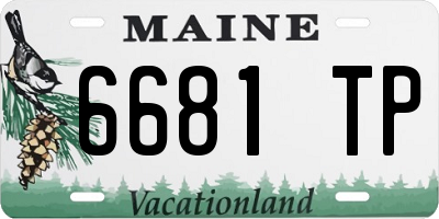 ME license plate 6681TP