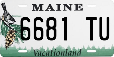 ME license plate 6681TU