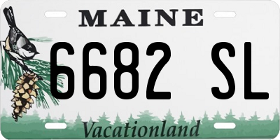 ME license plate 6682SL